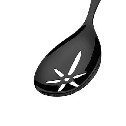 Amefa BUFFET Chafing Dish Löffel geschlitzt PVD schwarz - ideal für Buffets