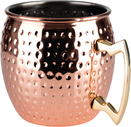 Edelstahl Becher Moscow Mule für Cocktails und Erfrischungsgetränke