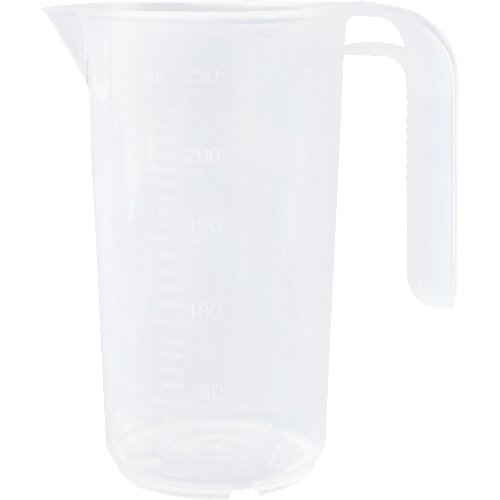 Schneider Messbecher 0,25l transparent PP mit offenem Griff für präzise Messungen