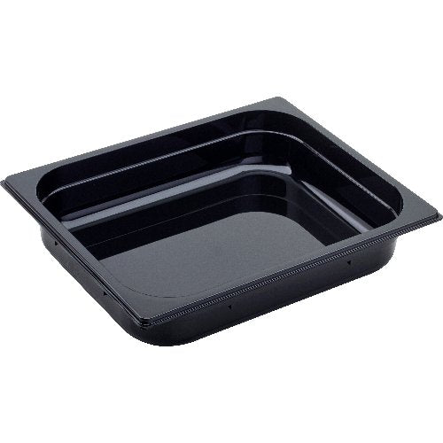 cent GN Behälter 1/2 Polycarbonat schwarz T: 65mm, 3,9L für Gastronomie
