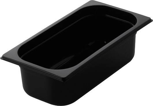 cent GN Behälter 1/3 Polycarbonat schwarz für Gastronomie