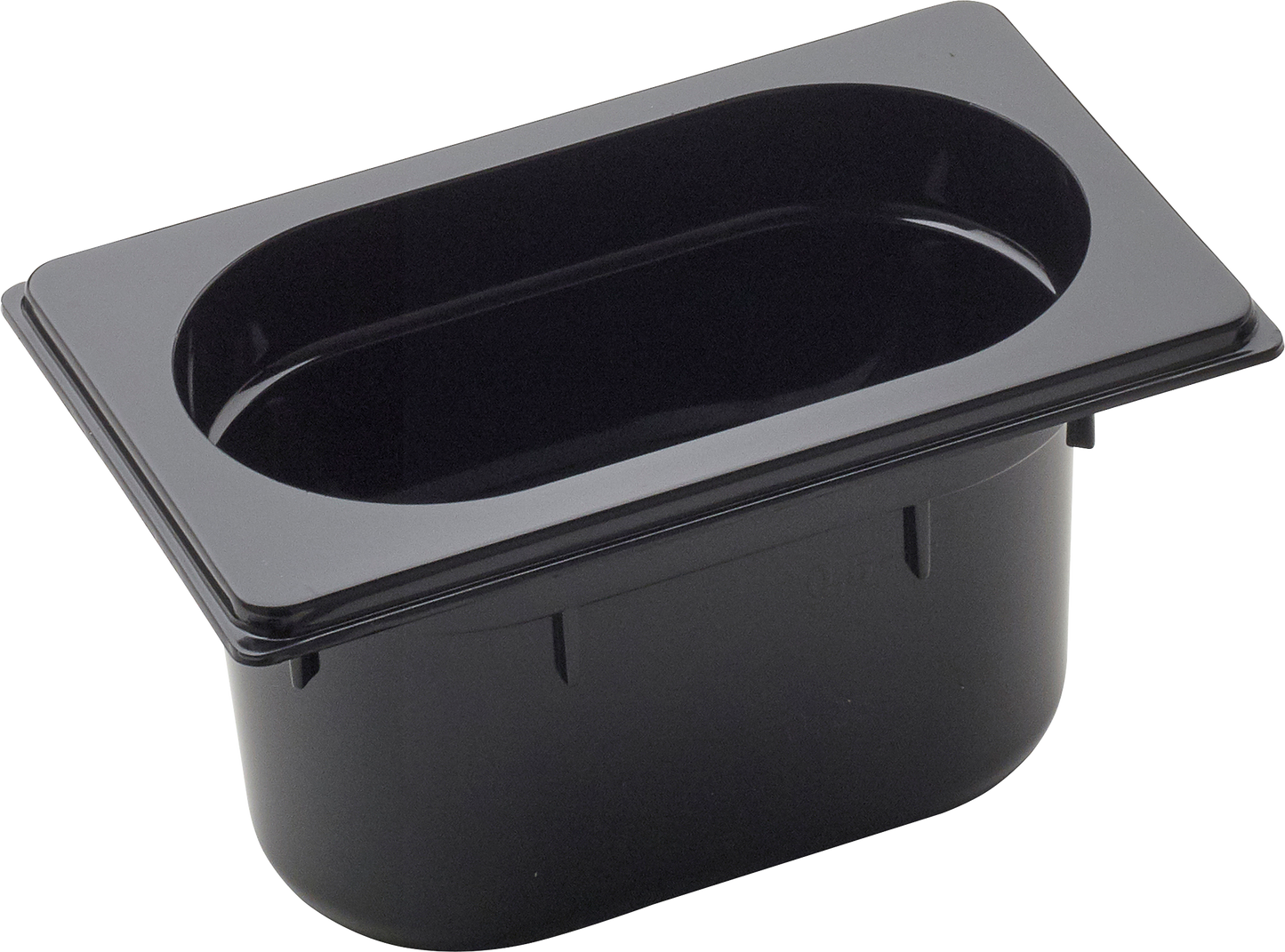 cent GN Behälter 1/9 Polycarbonat schwarz, 0,8L für die Gastronomie