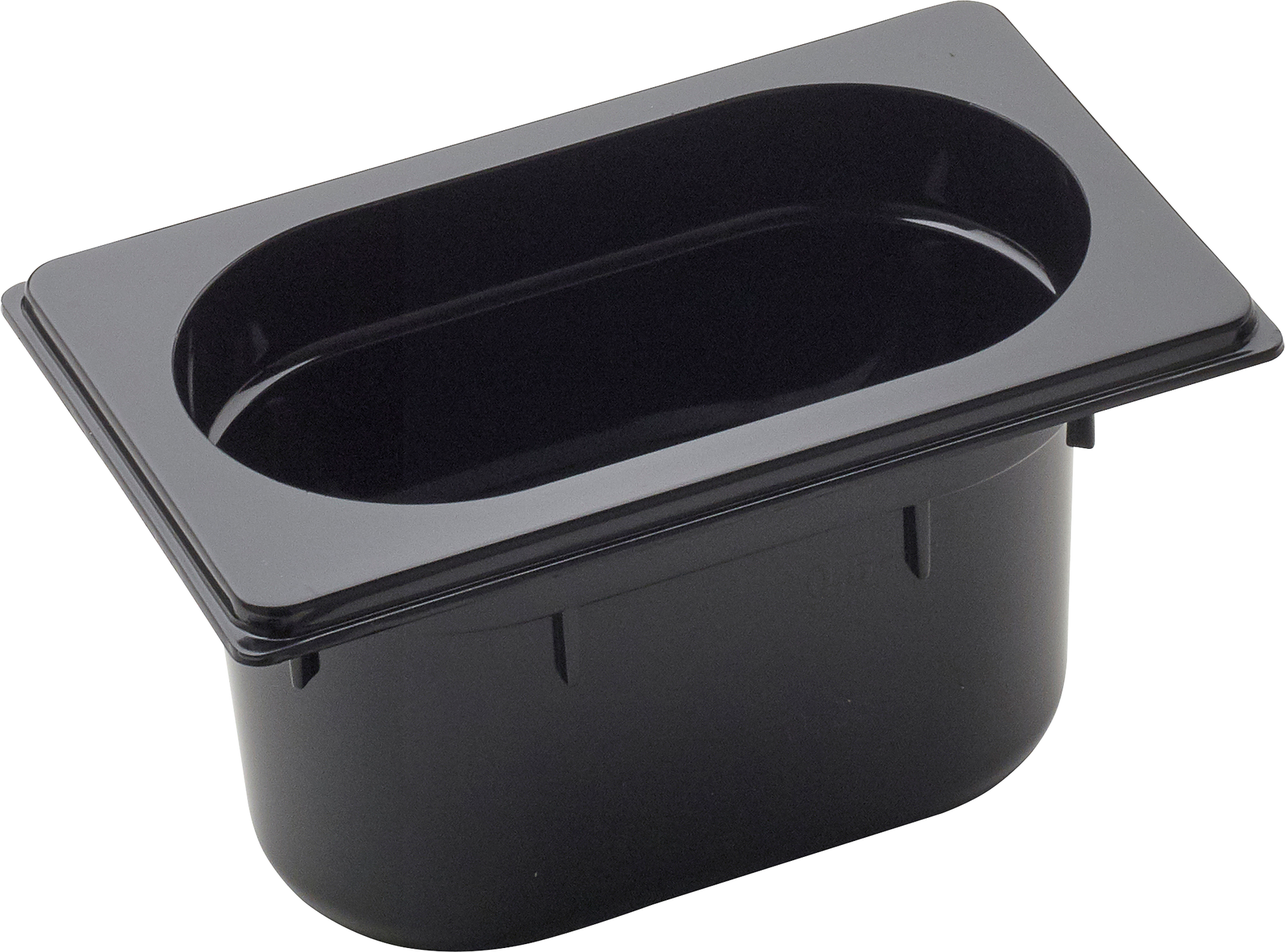 cent GN Behälter 1/9 Polycarbonat schwarz, 0,8L für die Gastronomie
