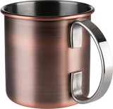 APS Becher "Moscow Mule" Edelstahl Antik-Kupferlook, glatt, matt, Ø 9,0 cm, Höhe 9,0 cm, 0,45 L