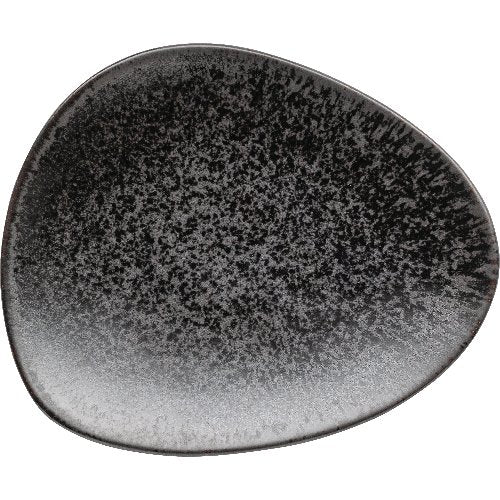 fivestars Ebony flacher Teller 19x16cm schwarz für Gastronomie
