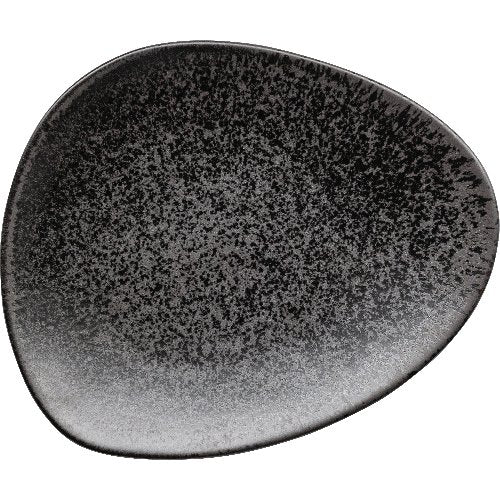 fivestars Ebony Teller flach 25x20,6cm schwarz für Gastronomie
