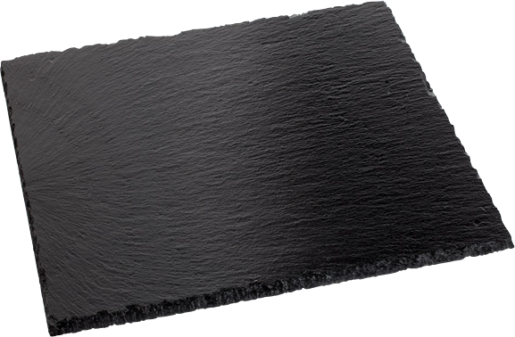APS Naturschieferplatten, 4er Pack - ideal für die Präsentation von Speisen