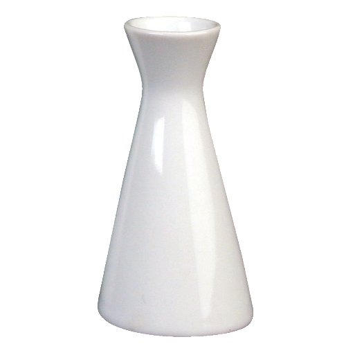 Holst Vase X-Form weiss Porzellan 14 cm für stilvolle Tischdekoration