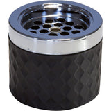 APS Windaschenbecher, Ø 9,5 cm, H: 8,0 cm, schwarz, Glas