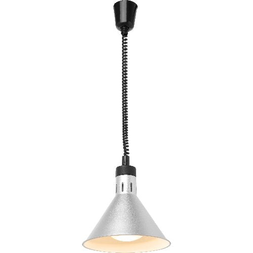 Hendi Wärmelampe Konisch, Aluminium Silber, ideal zum Warmhalten von Speisen