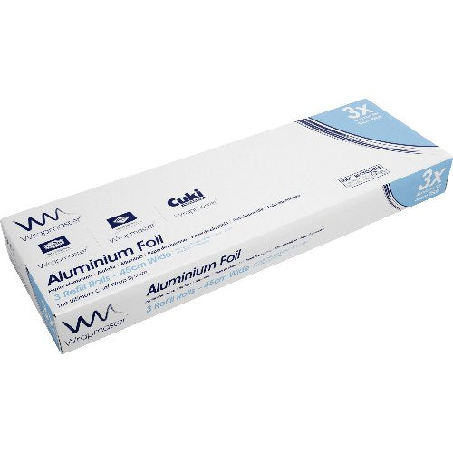 Cofresco Alufolie 10my für Wrapmaster, 45cm x 150m, ideal zum Grillen und Abdecken von Lebensmitteln.