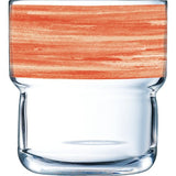 Arcoroc Glasserie "Brush" 220 ml. VPE 6 Orange