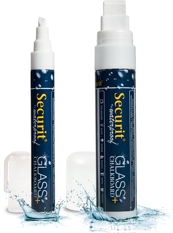 G. Vermes Kreidemarker 2-6 mm Wasserfest weiss für glatte Oberflächen