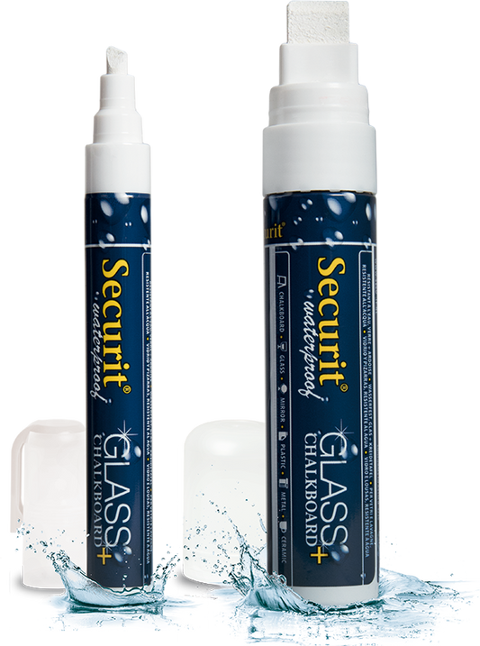 G. Vermes Kreidemarker 2-6 mm Wasserfest weiss für glatte Oberflächen