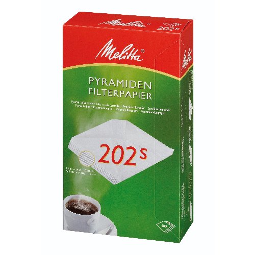 Melitta Pyramidenfilterpapier Pa SF 202 S, 100 Stück, für perfekten Kaffeegenuss.