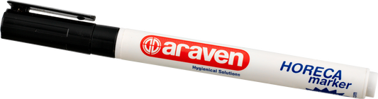 Araven Stift schwarz für die Beschriftung von Behältern in der Gastronomie