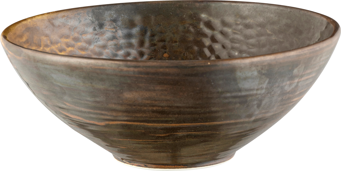 fivestars Rusty Schale aus Porzellan, braun, Ø20,2cm für Gastronomie