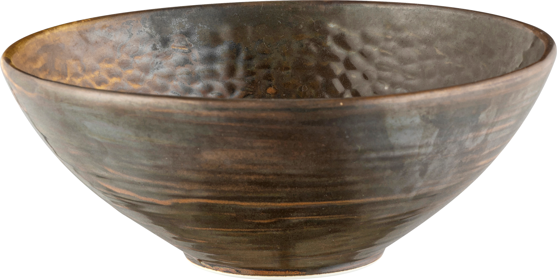 fivestars Rusty Schale aus Porzellan, braun, Ø20,2cm für Gastronomie