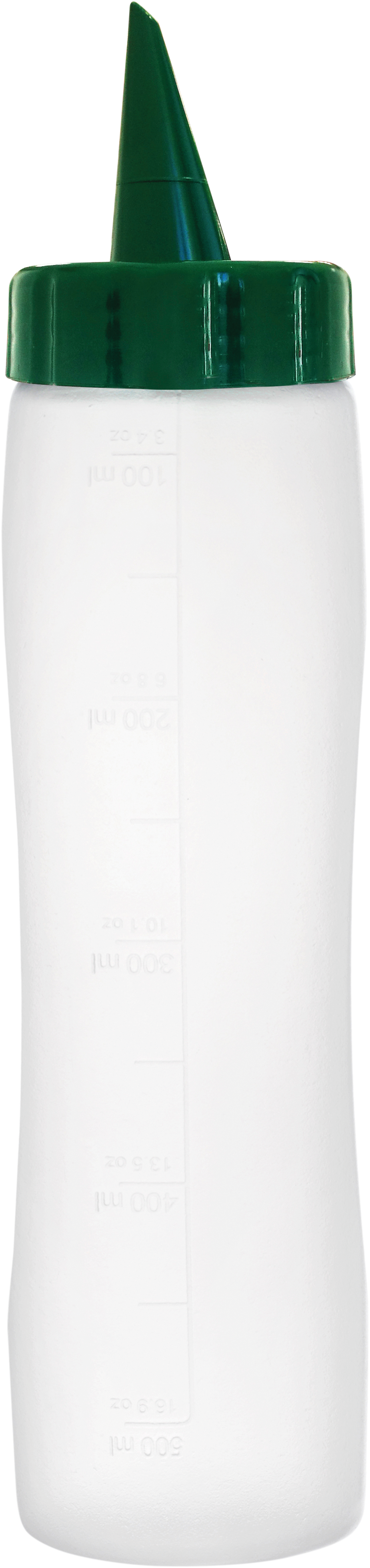 Araven Dosierflasche 0,5 Liter aus Polyethylen für präzises Dosieren von Ölen und Dressings.