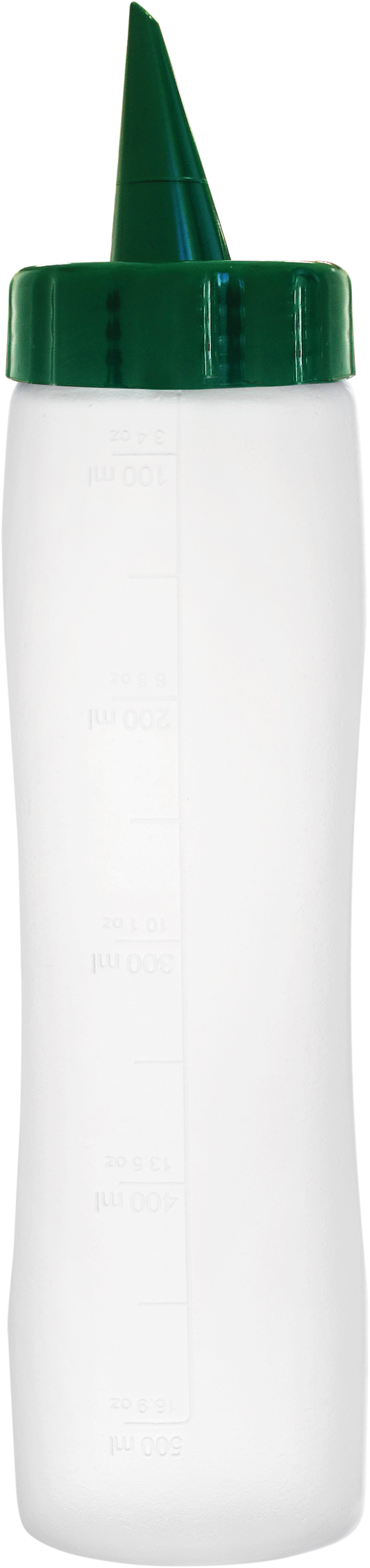 Araven Dosierflasche 0,5 Liter aus Polyethylen für präzises Dosieren von Ölen und Dressings.