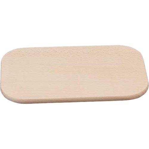 cent Schneidbrettchen 15x23x1cm aus unbehandeltem Ahornholz mit Saftrille