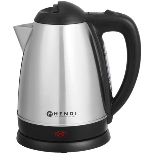 Hendi Wasserkocher elektrisch, 1,8 L aus Edelstahl für Gastronomie