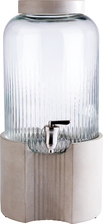 APS Dispenser Element 7 Liter aus Glas und Beton für Gastronomie