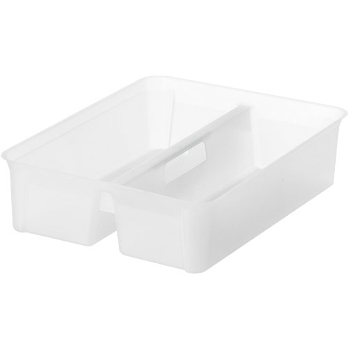 Orthex Einsatz 46x36x12cm aus transparentem Polypropylen für die Lagerung von Lebensmitteln.