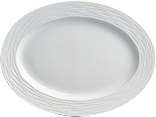 cent Hotelporzellan Curved ovaler Teller 28cm für Gastronomie