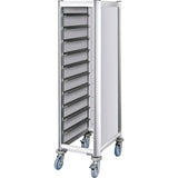 WAS Germany Tablettwagen 1/1 GN 165x44,5x60,5cm Aluoptik
