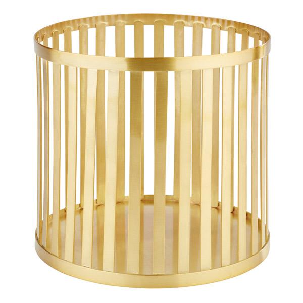 APS Korb im Gold-Look, ideal für die Präsentation von Speisen in der Gastronomie.