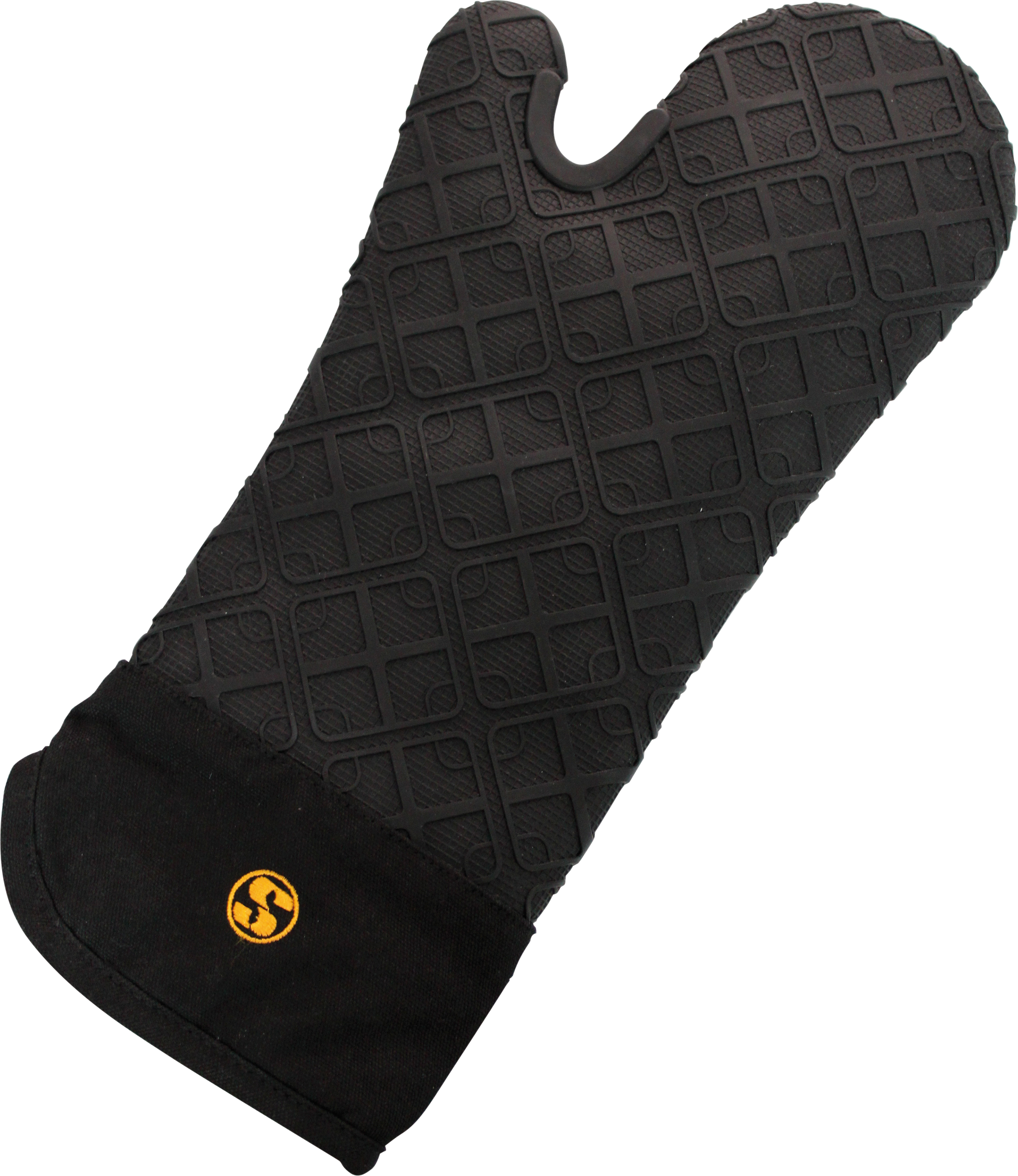 Schneider Hitze-Handschuh Silikon schwarz, hitzebeständig und wasserdicht für Gastronomie