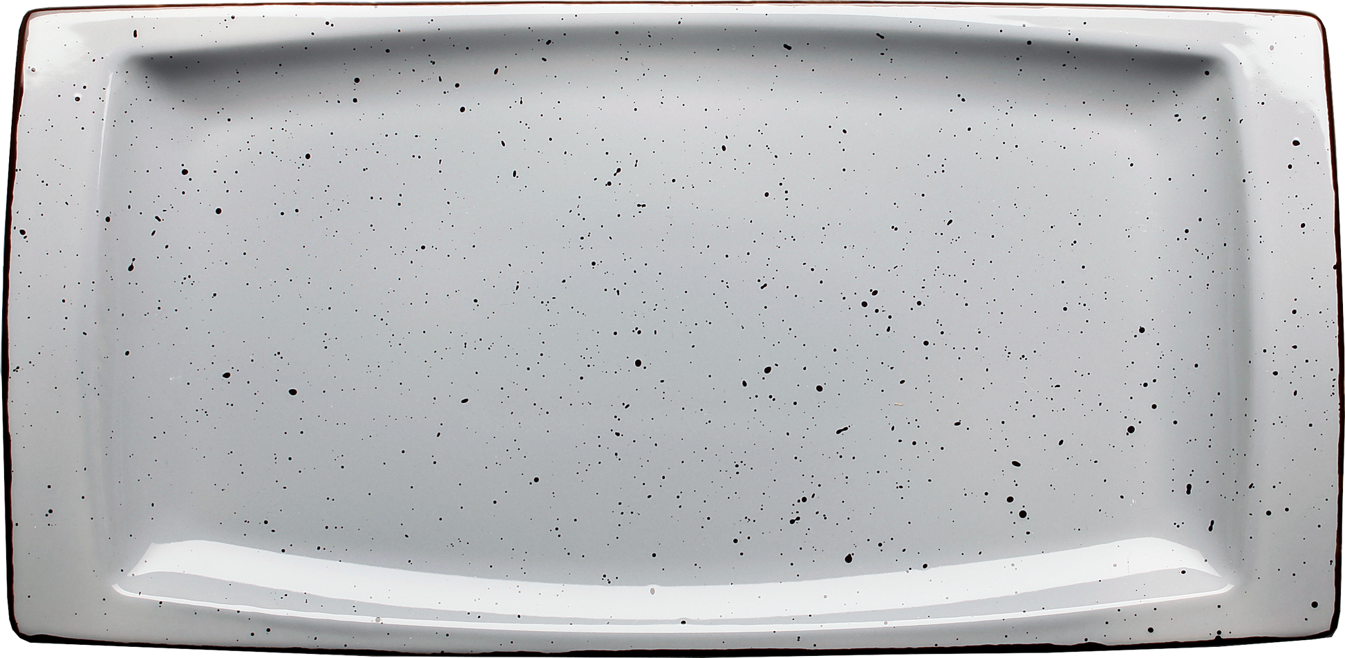 cent Granja Platte flach eckig 36x18cm aus Porzellan für gastronomische Nutzung