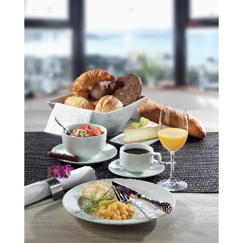 Arthur Krupp Hotelporzellan Rotondo Tasse für Kaffee, 0,18L, weiß, spülmaschinengeeignet
