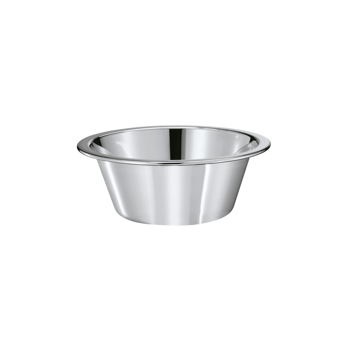 RÖSLE Schüssel konisch Ø 20 cm aus Edelstahl, ideal zum Rühren und Servieren in der Gastronomie.
