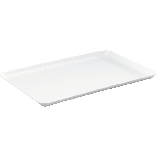 Waca Auslageplatte weiss 42x28x1,7 cm Melamin für Lebensmittelpräsentation