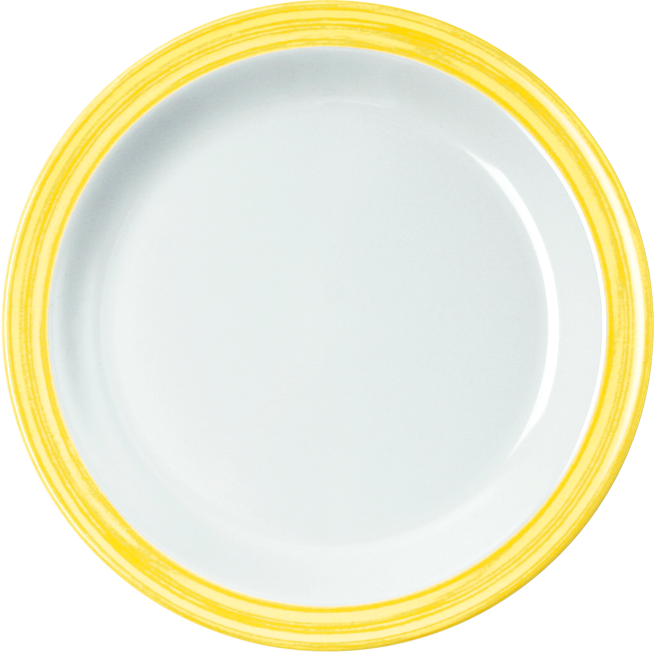 Waca Teller flach aus Melamin, gelb, Ø19,5cm für Gastronomie