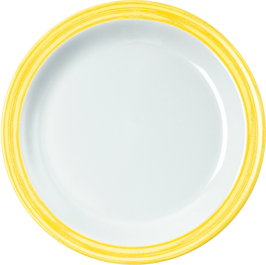 Waca Teller flach aus Melamin, gelb, Ø19,5cm für Gastronomie