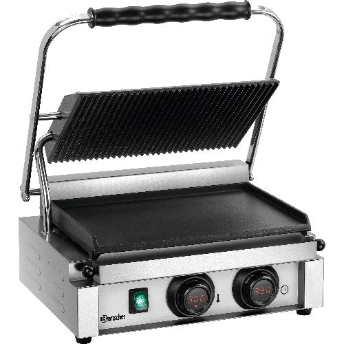 Bartscher Elektro Kontaktgrill PANINI -MDI oben gerillt, unten glatt für Gastronomie