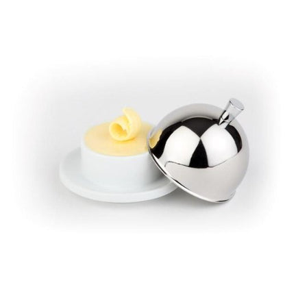 APS Butterservierer aus Porzellan und Edelstahl für die Gastronomie