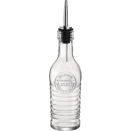 Bormioli Essig/Ölflasche aus Glas mit Ausgießer für Gastronomie
