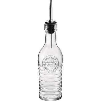 Bormioli Essig/Ölflasche aus Glas mit Ausgießer für Gastronomie