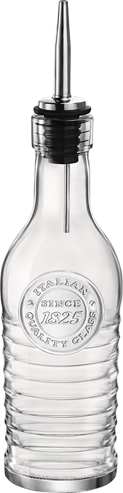 Bormioli Essig/Ölflasche aus Glas mit Ausgießer für Gastronomie