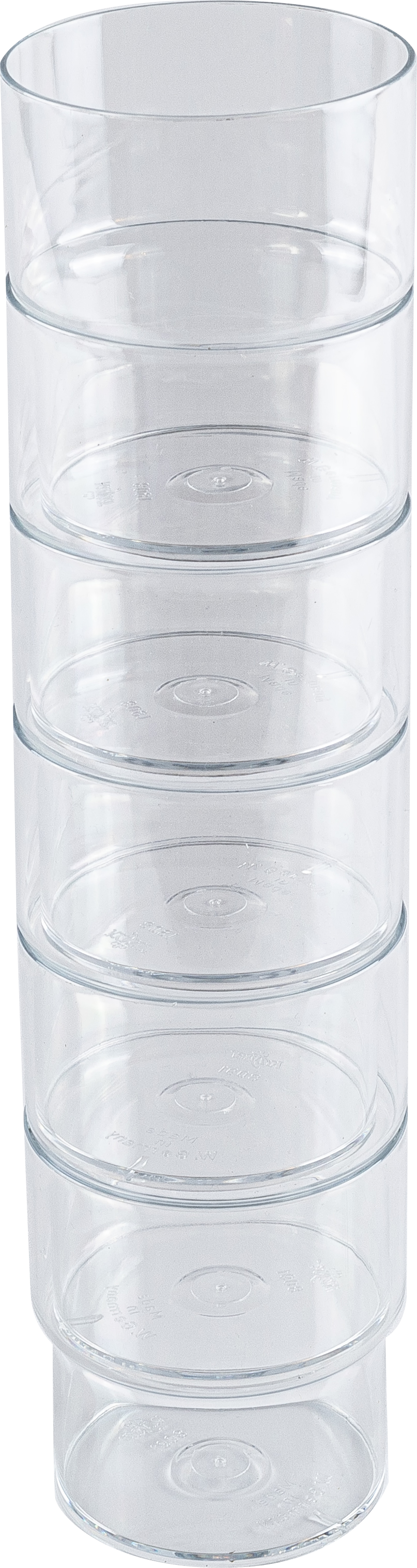cent Trinkbecher transparent aus Styrolacrylnitril für Gastronomie, spülmaschinengeeignet