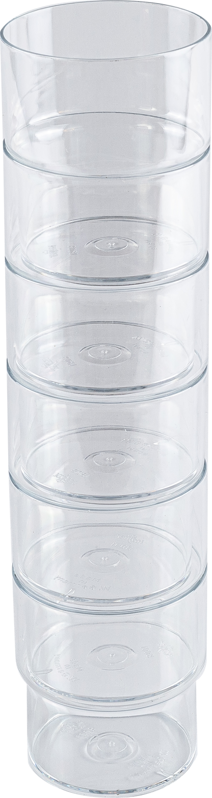 cent Trinkbecher transparent aus Styrolacrylnitril für Gastronomie, spülmaschinengeeignet