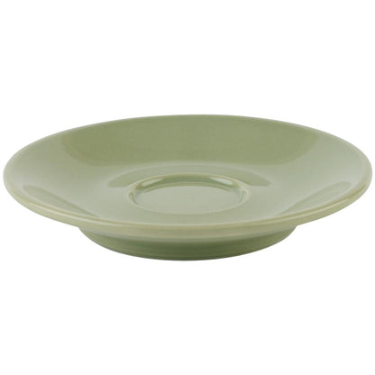 APS Espressountertasse -SNUG- aus Porzellan, grün, Ø 11,5 cm für die Gastronomie.