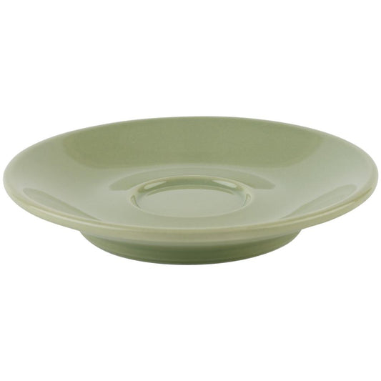 APS Espressountertasse -SNUG- aus Porzellan, grün, Ø 11,5 cm für die Gastronomie.
