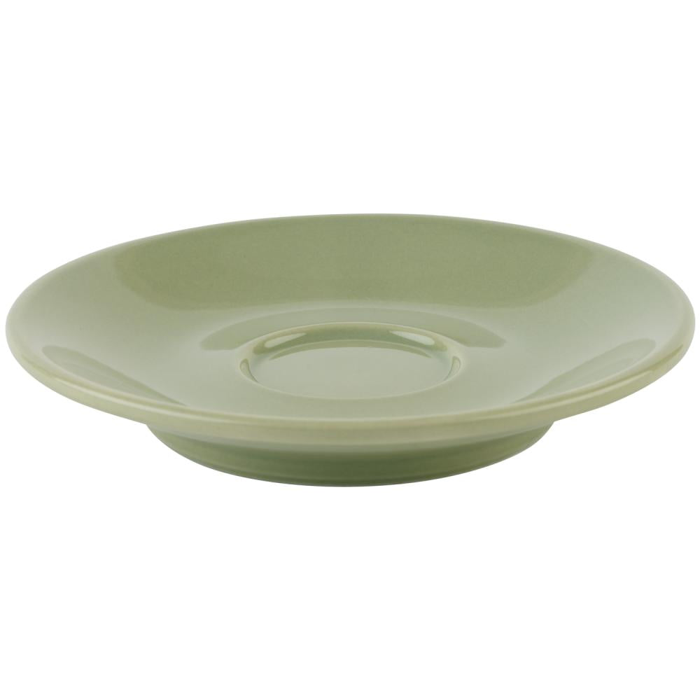 APS Espressountertasse -SNUG- aus Porzellan, grün, Ø 11,5 cm für die Gastronomie.