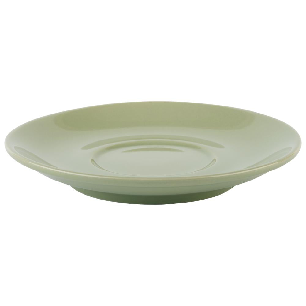 APS Cappuccinountertasse -SNUG- aus Porzellan, grün, Ø 15,5 cm, ideal für Cafés und Restaurants.