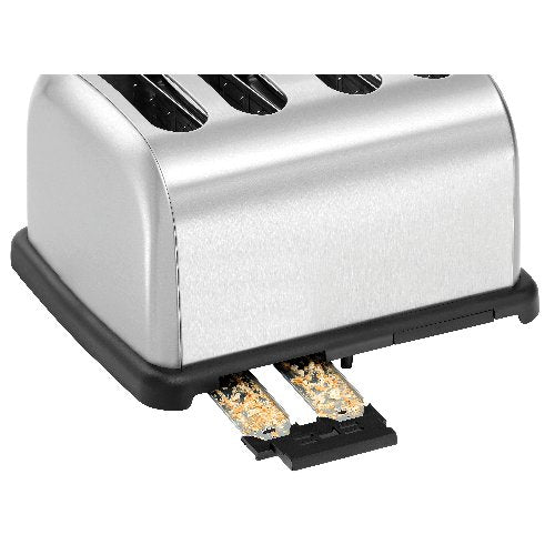 Bartscher 4 Scheiben Toaster aus Edelstahl für Gastronomiebetriebe